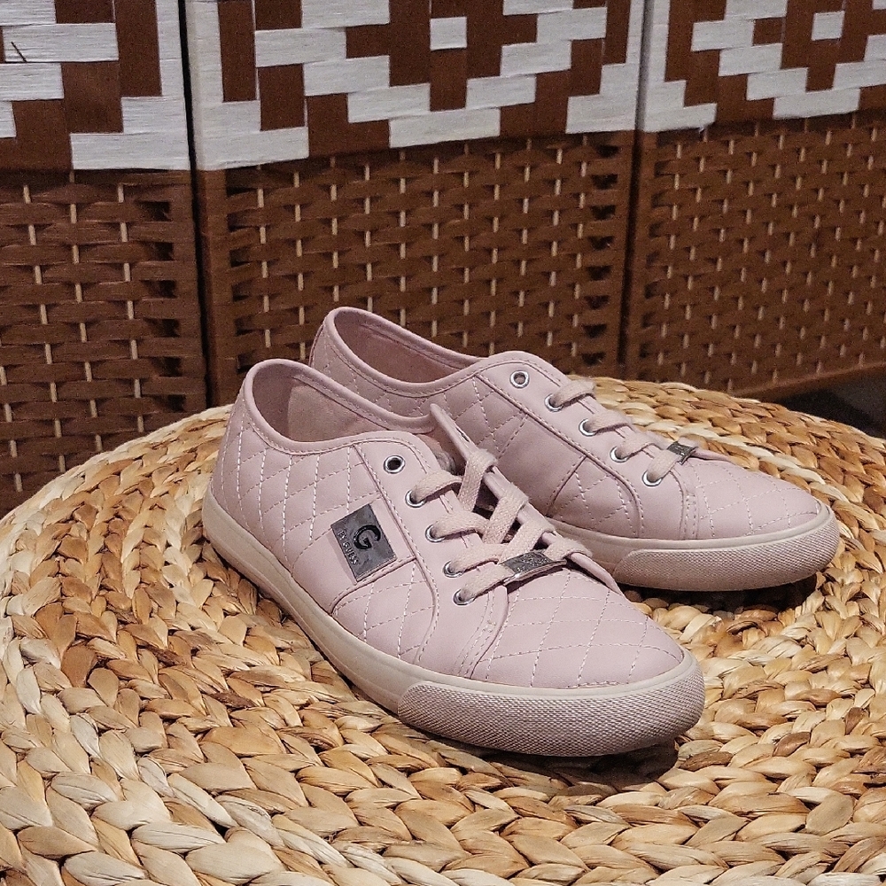 G by Guess Blush Quilted Sneakers